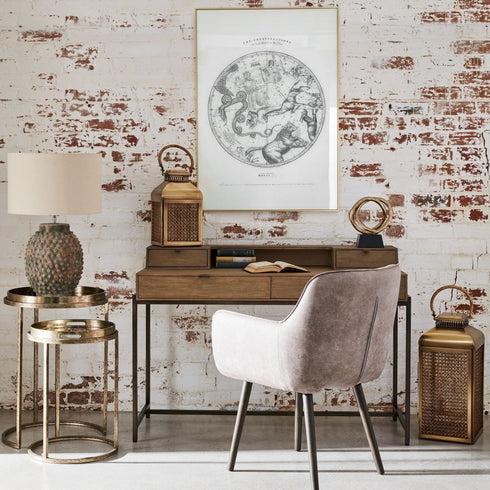 Libra Delamere Mindi Washed Wood Desk
